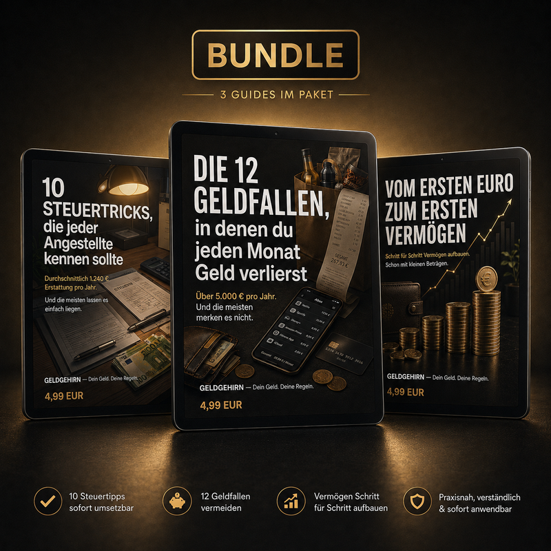 Alle Guides im Paket — Steuern, Geldfallen, Vermögen